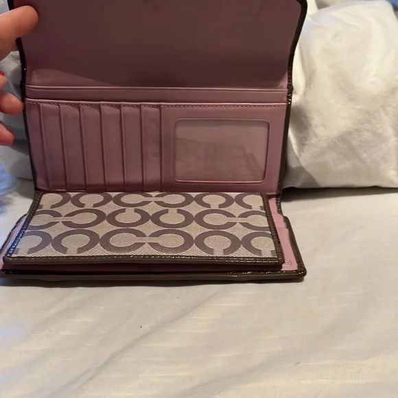 Coach wallet gray with leather - Picture 6 of 6